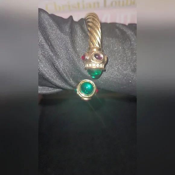 Vintage Ciner Cuff Bracelet Mogul Style Clamper UNSIGNED - Picture 6 of 12